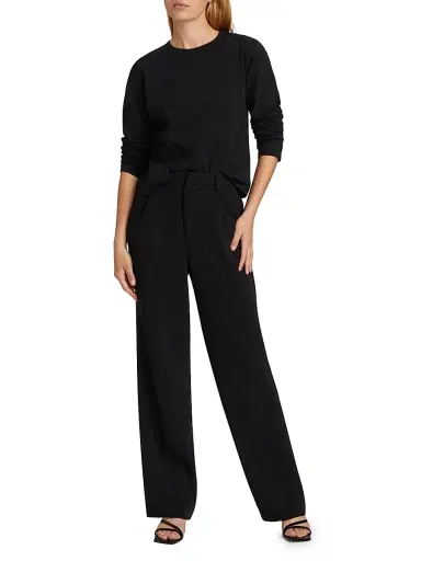 Leset Women's Margo Cotton Long-Sleeve T-Shirt - Black | Thumbnail 2 Leset Women's Margo Cotton Long-Sleeve T-Shirt - Black | Thumbnail 2