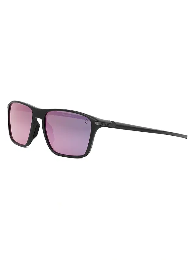 TAG Heuer Men's Vingt Sept 57MM Rectangular Sunglasses - Black Purple Mirror