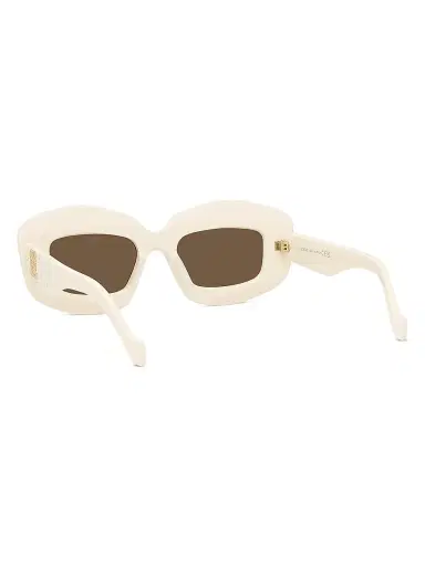 Loewe Men's Anagram Starry Night 49MM Rectangular Sunglasses - Shiny Ivory Smoke | Thumbnail 5 Loewe Men's Anagram Starry Night 49MM Rectangular Sunglasses - Shiny Ivory Smoke | Thumbnail 5