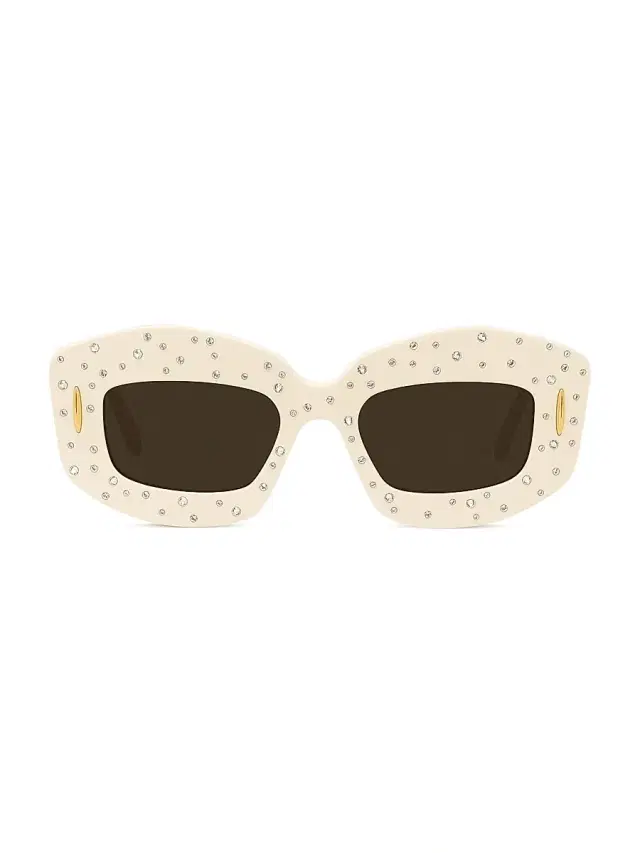 LOEWE Men's Anagram Starry Night 49MM Rectangular Sunglasses - Shiny  Smoke