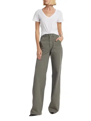 Nili Lotan Women's Carol V-Neck T-Shirt | Thumbnail 2 Nili Lotan Women's Carol V-Neck T-Shirt | Thumbnail 2