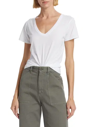 Nili Lotan Women's Carol V-Neck T-Shirt | Thumbnail 3 Nili Lotan Women's Carol V-Neck T-Shirt | Thumbnail 3