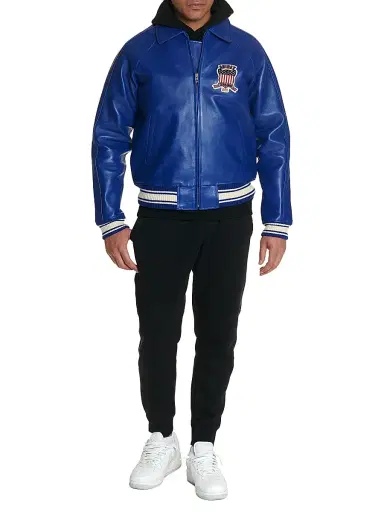 Avirex Men's Icon Leather Jacket | Thumbnail 2