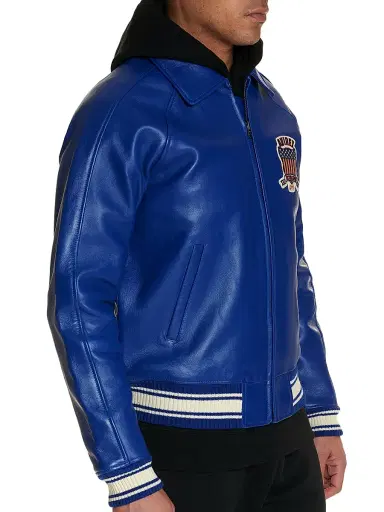 Avirex Men's Icon Leather Jacket | Thumbnail 4
