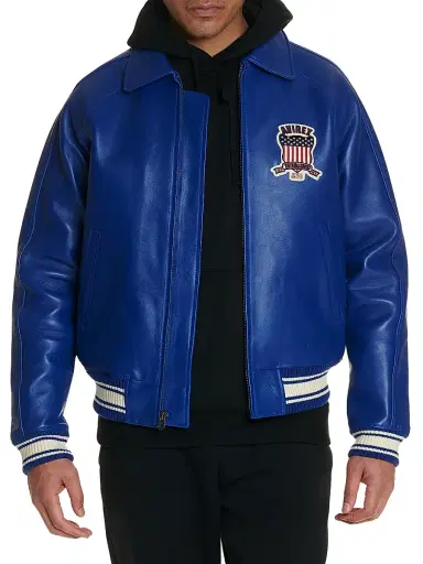 Avirex Men's Icon Leather Jacket | Thumbnail 1