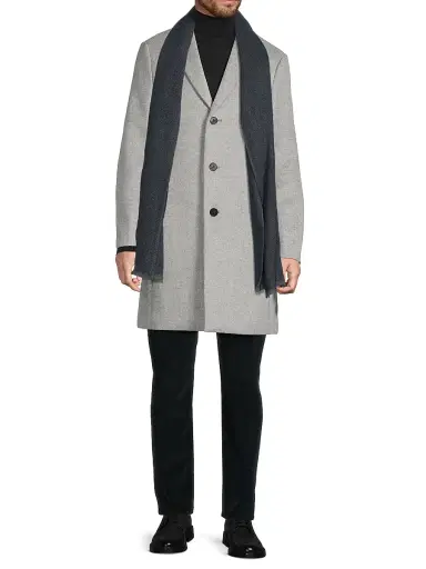 Vince Men's Herringbone Cashmere Scarf | Thumbnail 2
