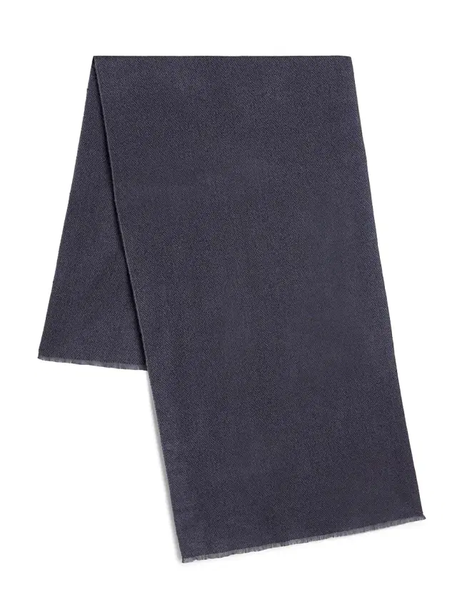 Vince Men's Herringbone Cashmere Scarf