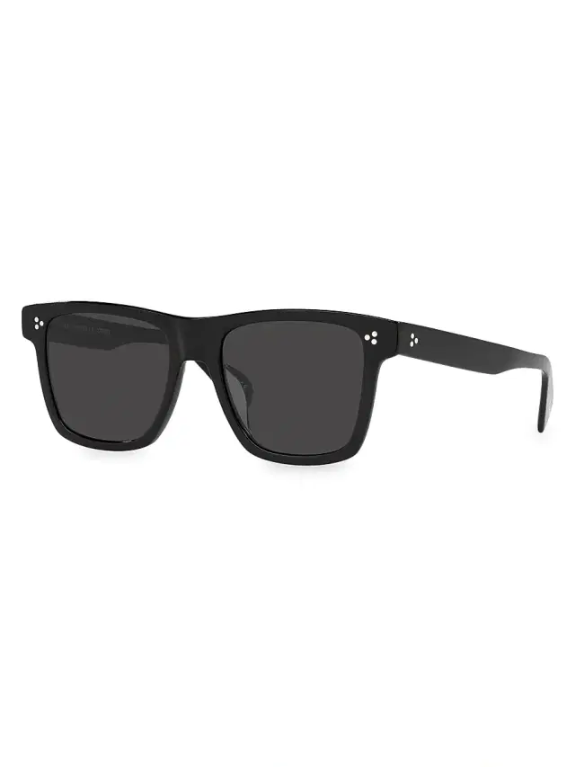 Men's Casian 54MM Square Sunglasses - Black