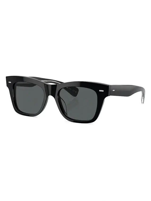 Oliver Peoples Women's Ms. Oliver Pillow 51MM Square Sunglasses - Black Dark Grey
