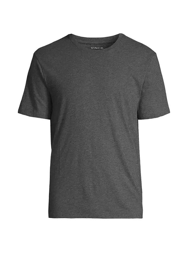 Vince Men's Crewneck Short-Sleeve T-Shirt - Carbon