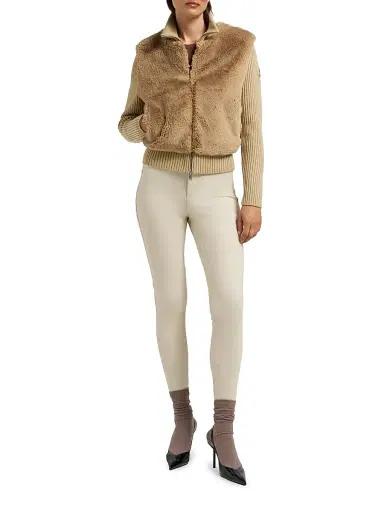 Moose Knuckles Women's Dua Bunny Wool-Cashmere Zip Cardigan | Thumbnail 2 Moose Knuckles Women's Dua Bunny Wool-Cashmere Zip Cardigan | Thumbnail 2