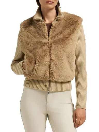 Moose Knuckles Women's Dua Bunny Wool-Cashmere Zip Cardigan | Thumbnail 4 Moose Knuckles Women's Dua Bunny Wool-Cashmere Zip Cardigan | Thumbnail 4