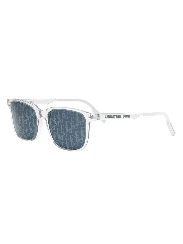 Dior Men's Tag SU 56MM Geometric Sunglasses - Blue Transparent