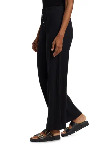 LESET Women's Boxer Rib-Knit Pants - Black - Size XL | Thumbnail 4 LESET Women's Boxer Rib-Knit Pants - Black - Size XL | Thumbnail 4