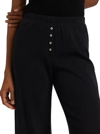 LESET Women's Boxer Rib-Knit Pants - Black - Size XL | Thumbnail 6 LESET Women's Boxer Rib-Knit Pants - Black - Size XL | Thumbnail 6
