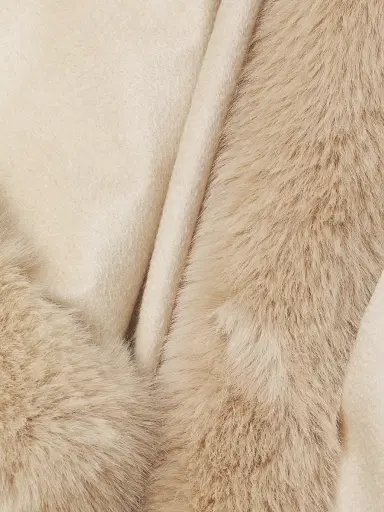 Sofia Cashmere Women's Faux Fur & Cashmere U-Cape | Thumbnail 6 Sofia Cashmere Women's Faux Fur & Cashmere U-Cape | Thumbnail 6