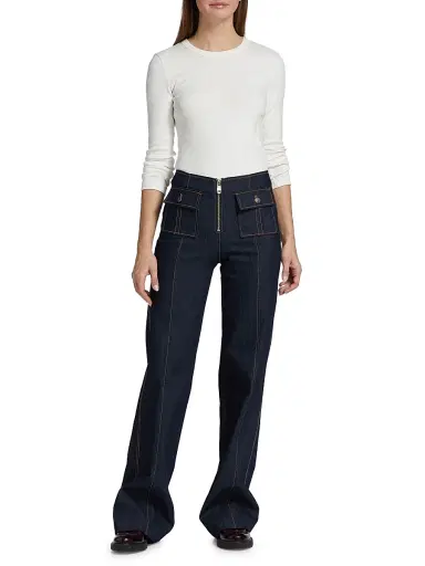 LESET Women's Kelly Long-Sleeve Slim-Fit T-Shirt | Thumbnail 2 LESET Women's Kelly Long-Sleeve Slim-Fit T-Shirt | Thumbnail 2