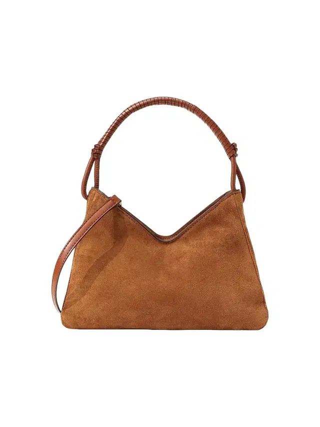 Women's Valerie Suede Shoulder Bag - Tan
