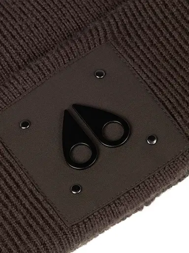 Moose Knuckles Men's Neige Wool Beanie - Espresso | Thumbnail 4