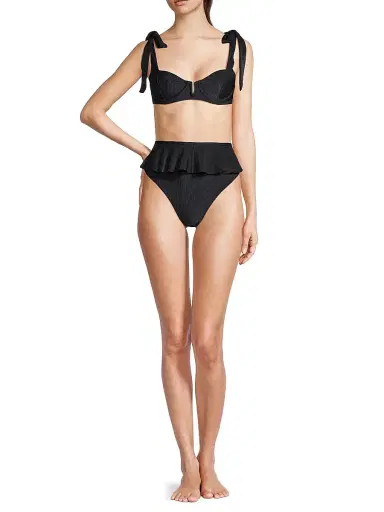 Beach Riot Women's Blair Bikini Top - Black | Thumbnail 2