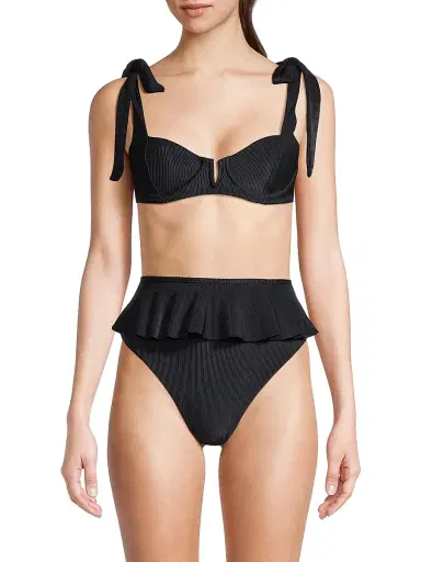 Beach Riot Women's Blair Bikini Top - Black | Thumbnail 3