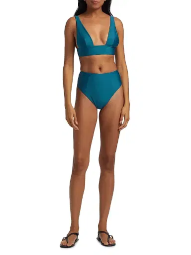 Kiki de Montparnasse Women's Echauffe High-Waisted Bikini Bottom | Thumbnail 2 Kiki de Montparnasse Women's Echauffe High-Waisted Bikini Bottom | Thumbnail 2