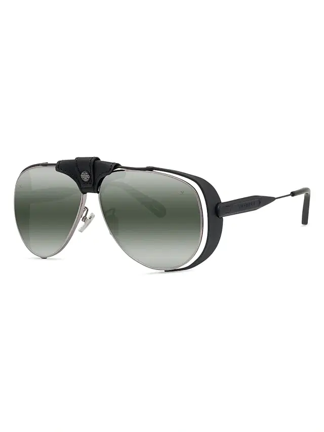 Vuarnet Men's Arctic 01 61MM Pilot Sunglasses - Black Ruthenium