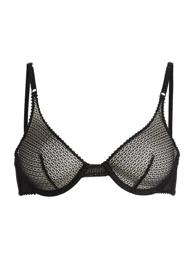 Kiki de Montparnasse Women's Crochet Lace Demi Bra - Black - Size 36D | Thumbnail 1
