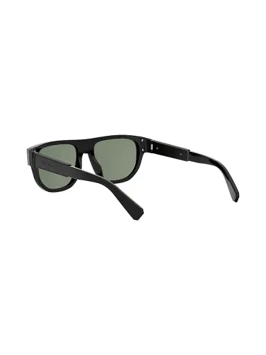 BVLGARI Women's Aluminium 55MM Rectangular Sunglasses - Shiny Black Green | Thumbnail 4 BVLGARI Women's Aluminium 55MM Rectangular Sunglasses - Shiny Black Green | Thumbnail 4