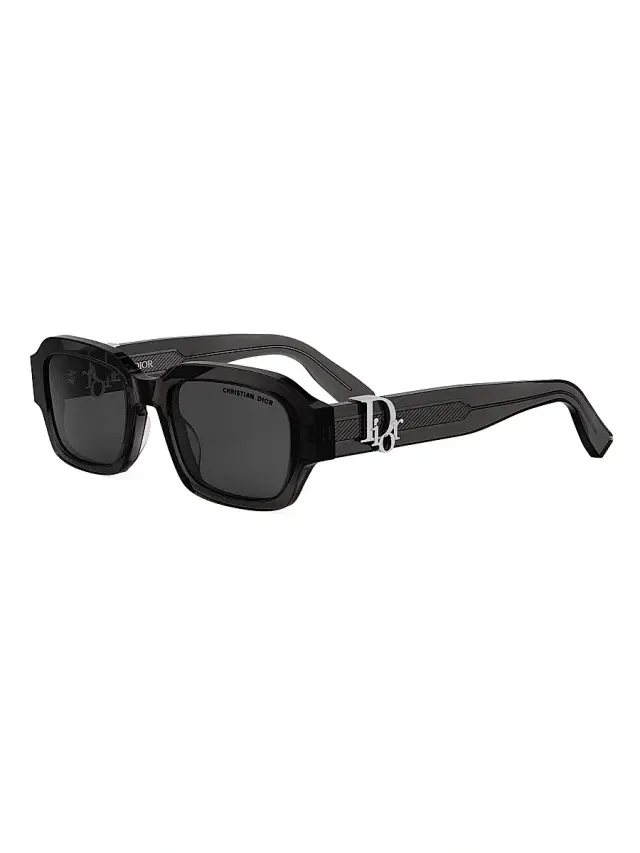 Dior Men's Oblique S2I 52MM Rectangular Sunglasses - Black Grey