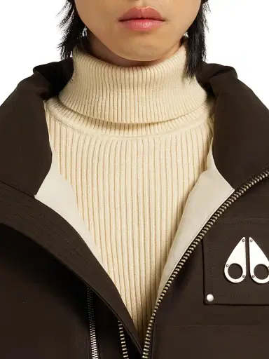 Moose Knuckles Men's Originals Westmount Stand-Collar Puffer Vest - Espresso Alabaster - Size Medium | Thumbnail 6