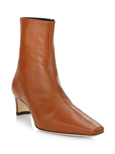 Staud Women's Wally Leather Ankle Boots | Thumbnail 2