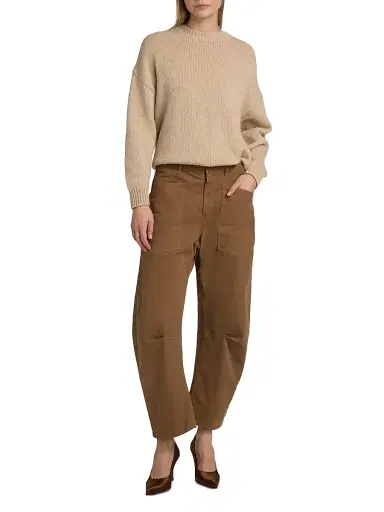Nili Lotan Women's Shon Cotton Twill Pants - Camo | Thumbnail 2 Nili Lotan Women's Shon Cotton Twill Pants - Camo | Thumbnail 2
