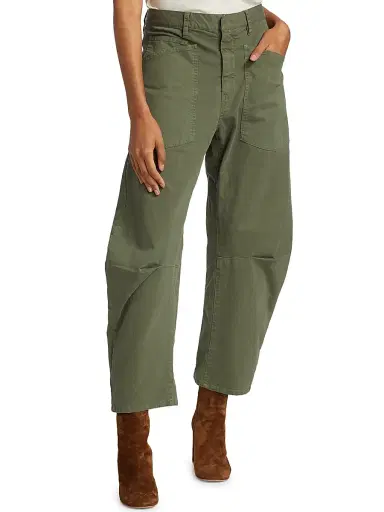 Nili Lotan Women's Shon Cotton Twill Pants - Camo | Thumbnail 3 Nili Lotan Women's Shon Cotton Twill Pants - Camo | Thumbnail 3