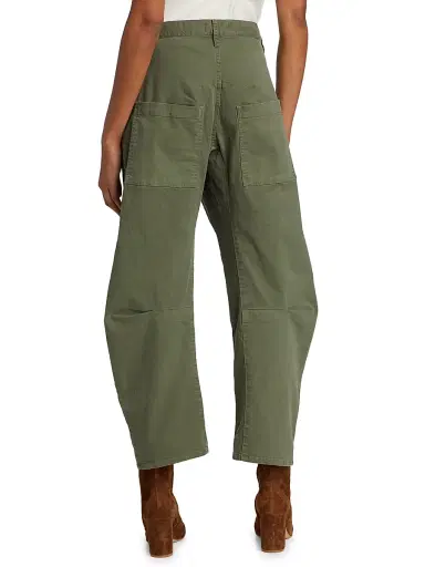Nili Lotan Women's Shon Cotton Twill Pants - Camo | Thumbnail 5 Nili Lotan Women's Shon Cotton Twill Pants - Camo | Thumbnail 5