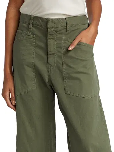 Nili Lotan Women's Shon Cotton Twill Pants - Camo | Thumbnail 6 Nili Lotan Women's Shon Cotton Twill Pants - Camo | Thumbnail 6