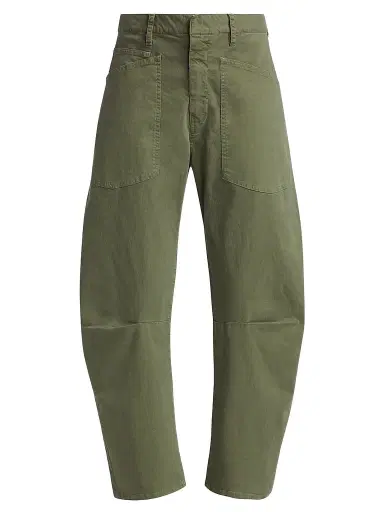 Nili Lotan Women's Shon Cotton Twill Pants - Camo | Thumbnail 1 Nili Lotan Women's Shon Cotton Twill Pants - Camo | Thumbnail 1