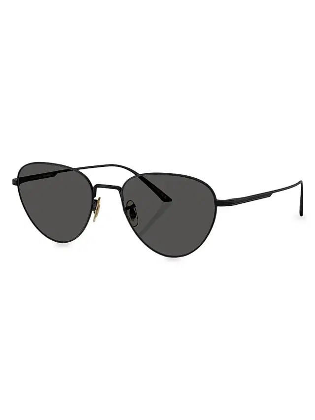 Oliver Peoples Women's  x Khaite 52MM Cat-Eye Sunglasses - Matte Black