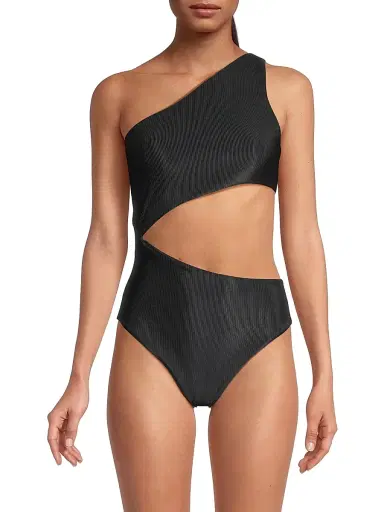 BEACH RIOT Women's Celine Cutout Swimsuit - Black - Size Medium | Thumbnail 3