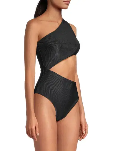 BEACH RIOT Women's Celine Cutout Swimsuit - Black - Size Medium | Thumbnail 4