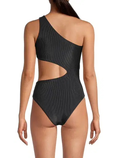 BEACH RIOT Women's Celine Cutout Swimsuit - Black - Size Medium | Thumbnail 5