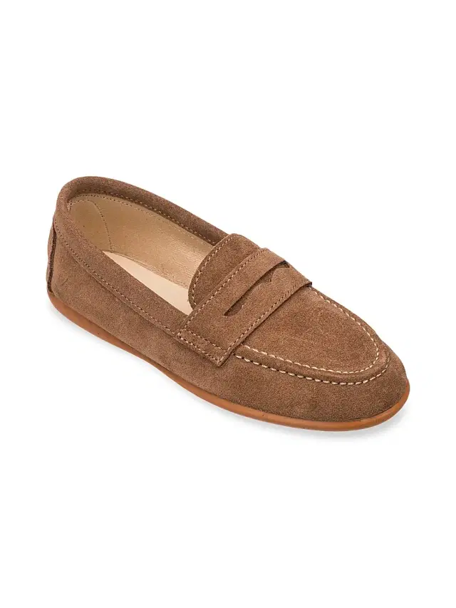 Boy's Suede Penny Loafers - Suede Toffe 10 (Toddler) Boy's Suede Penny Loafers - Suede Toffe 10 (Toddler)
