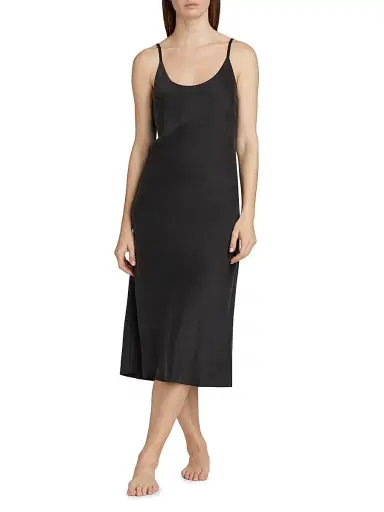 Lunya Women's Washable Silk Slip Dress - Immersed Black - Size XL | Thumbnail 3 Lunya Women's Washable Silk Slip Dress - Immersed Black - Size XL | Thumbnail 3