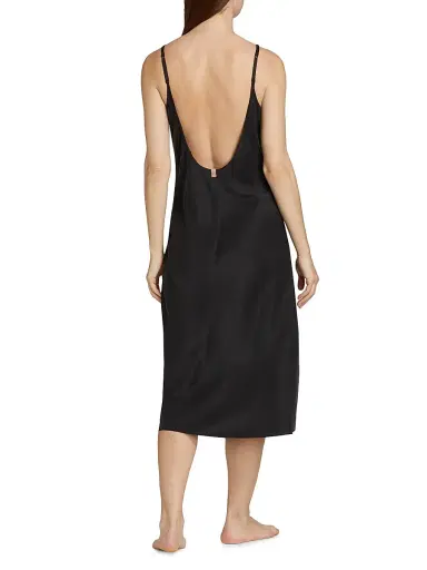 Lunya Women's Washable Silk Slip Dress - Immersed Black - Size XL | Thumbnail 4 Lunya Women's Washable Silk Slip Dress - Immersed Black - Size XL | Thumbnail 4