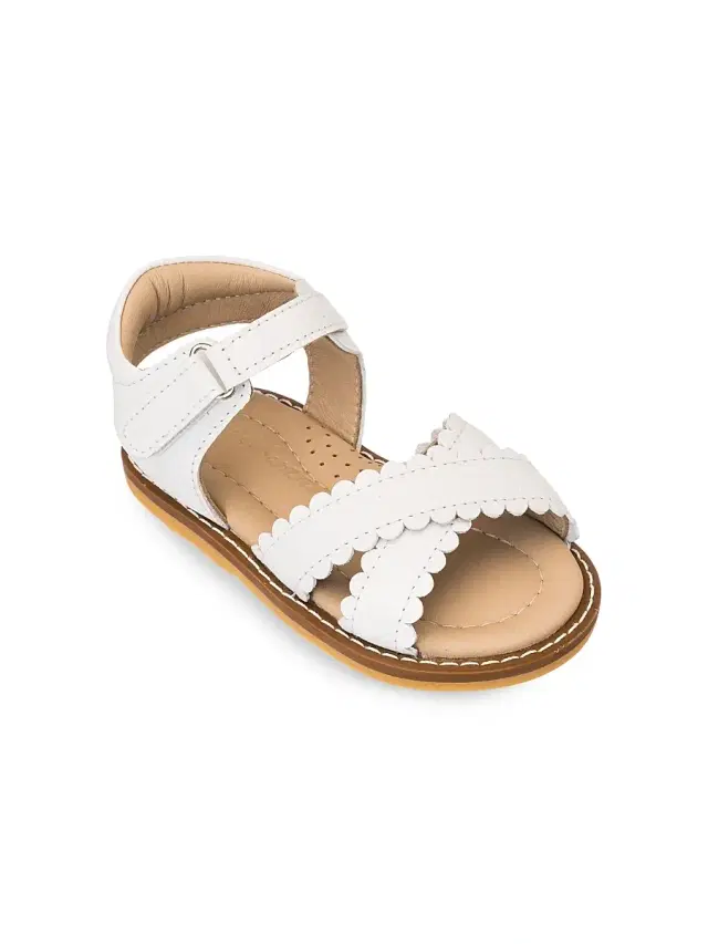 Baby Girl's Bloom Leather Sandals - White 3 (Child)