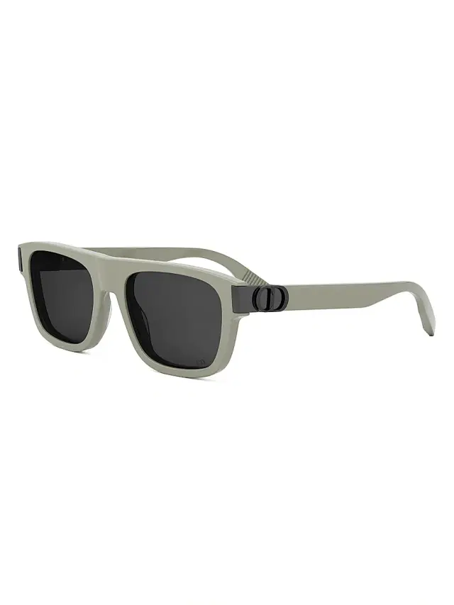 Dior Men's CD Icon S3I 55MM Square Sunglasses - Sage Dark Grey