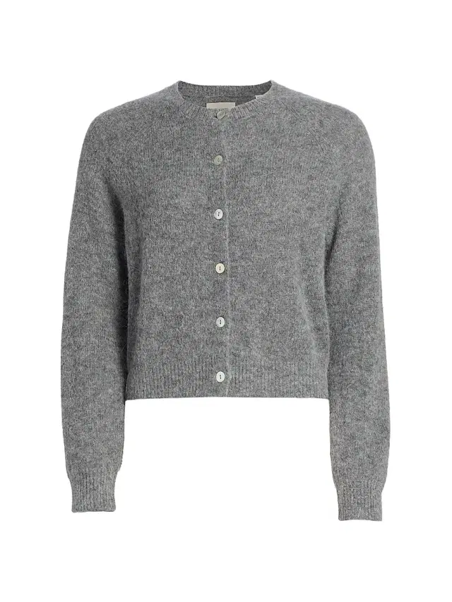DÔEN Women's Petra Knit Cardigan - Dark Heather Grey