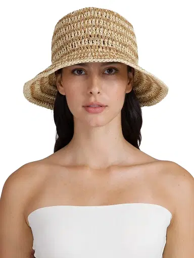 Eugenia Kim Women's Jonah Crochet Bucket Hat - Natural Camel | Thumbnail 2 Eugenia Kim Women's Jonah Crochet Bucket Hat - Natural Camel | Thumbnail 2