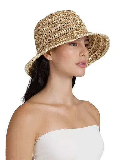 Eugenia Kim Women's Jonah Crochet Bucket Hat - Natural Camel | Thumbnail 3 Eugenia Kim Women's Jonah Crochet Bucket Hat - Natural Camel | Thumbnail 3