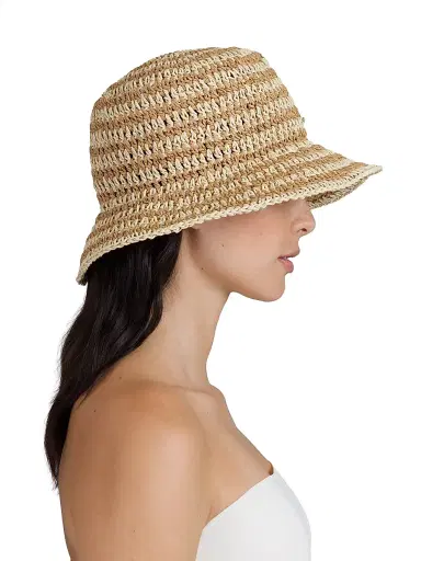 Eugenia Kim Women's Jonah Crochet Bucket Hat - Natural Camel | Thumbnail 4 Eugenia Kim Women's Jonah Crochet Bucket Hat - Natural Camel | Thumbnail 4